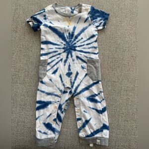 Burt’s Bees Baby Short Sleeve One Piece Tie Dye Outfit